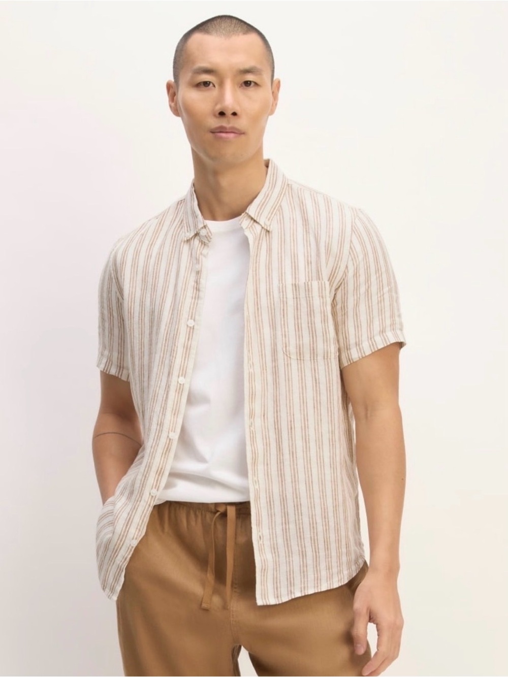 Everlane Men’s The Classic Short-Sleeve Shirt in Linen